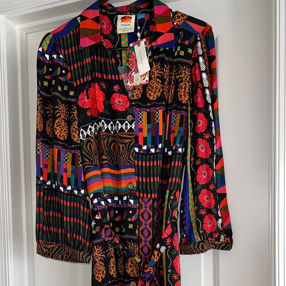 FARM Rio midi shirt dress - Picture 2 of 3